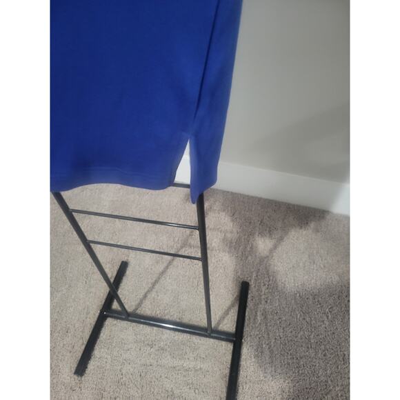 Quacker Factory Large Light Navy Gromet Detail Elbow Sleeve Top A684991 NWOT - Picture 8 of 11